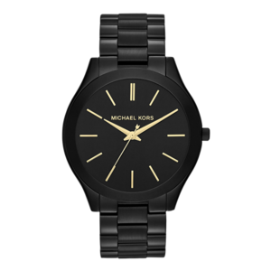 Michael Kors Slim Runway Black Stainless Steel Watch