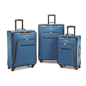 POP Plus 3pc Spinner Luggage Set Blue