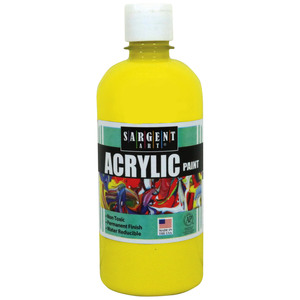 Sargent Art Yellow 16 oz. Squeeze Bottle, 3 Bottles