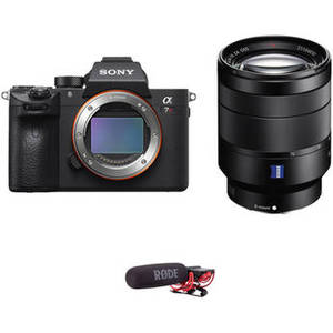 Alpha a7R III Mirrorless Digital Camera with 24-70mm f/4 Lens and Microphone Kit
