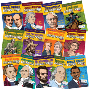 Gallopade Biography Funbooks, Presidents, Inventors & Explorers