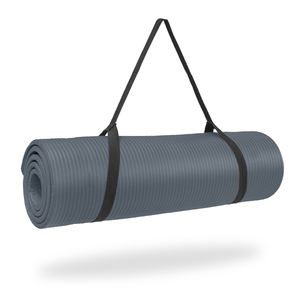 Pure Fitness  12mm High Density Exercise Mat - Charcoal