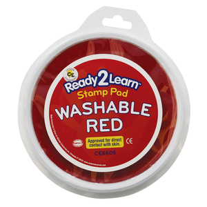 Center Enterprises Jumbo Washable Stamp Pad, Red, Pack of 6