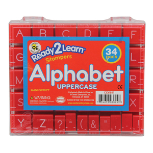 Center Enterprises Manuscript Alphabet Stamps, Uppercase