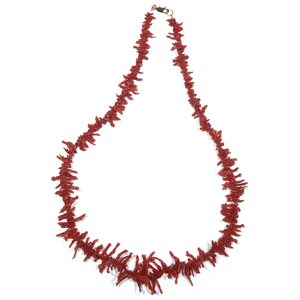 Lita 14K Red Coral Branch Necklace 18&quot;