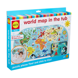Alex Toys ALEX Bath - World Map in the Tub Foam Puzzle: 29 Pcs