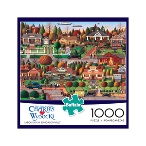Buffalo Games & Puzzles Charles Wysocki - Labor Day in Bungalowville: 1000 Pcs