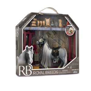 Lanard Toys Royal Breeds Barn Buddies Set - Grey Pebble