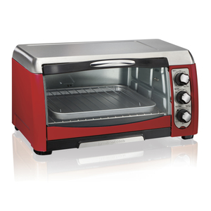6-Slice/12" Pizza ensemble Toaster Oven Red