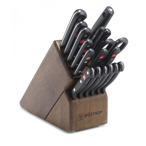 18pc Gourmet Promo Knife Block Set Walnut