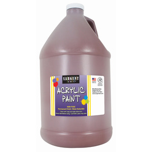 Sargent Art Brown Acrylic Paint 64 oz. Bottle (Half Gallon)