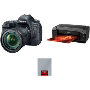 EOS 6D Mark II with 24-105mm Lens and Inkjet Printer Kit