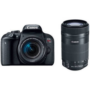 EOS Rebel T7i DSLR Camera with 18-55mm and 55-250mm Lenses Kit