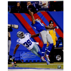 Odell Beckham Jr. Signed One-Handed Catch Vertical 16x20 Photo
