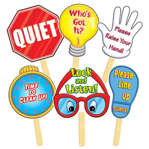 Scholastic Teaching Resources Manage Your Class Signs, 6 Per Pack, 3 Packs