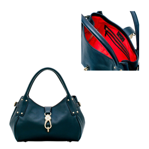 Belvedere Medium Logo Lock Satchel