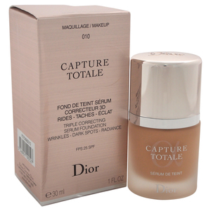 Dior Capture Totale Triple Correcting Serum Foundation SPF 25 - # 010 Ivory by Christian  for Women - 1 oz Foundation