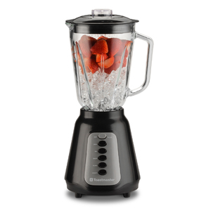 500 Watt Glass Jar Blender Black