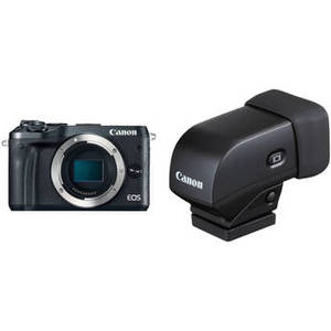 EOS M6 Mirrorless Digital Camera with Electronic Viewfinder Kit (Black)