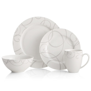 Symphony Grey 16 Piece Dinnerware Set