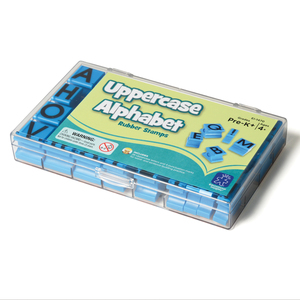 Eductional Insights Uppercase Alphabet Rubber Stamps, Set of 2
