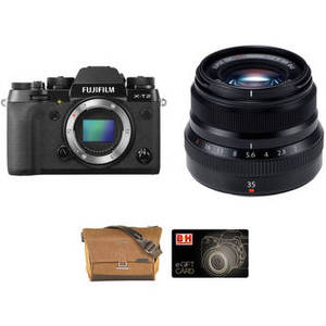 X-T2 Mirrorless Digital Camera with 35mm f/2 Lens Street Photography Kit