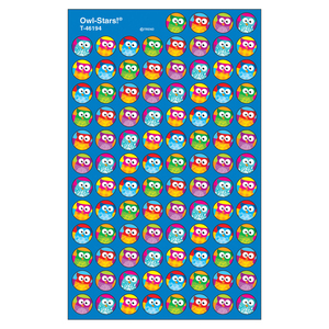 Trend Owl-Stars!&#174; superSpots&#174; Stickers, 800 per Pack, 12 Packs