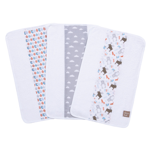 Trend Lab Scandi Forest 3 Pack Jumbo Burp Cloth Set