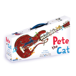 Briarpatch Pete the Cat 2-Sided Floor Puzzle Suitcase: 36 Pcs