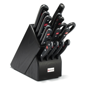 16pc Gourmet Knife Block Set Black