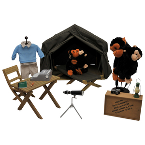 The Queen's Treasures Dr. Jane Goodall Inspired Gombe Research Camp Doll Clothes, Chimpanzee Research Camp & Accessories, Clothing For 18 Inch  Dolls