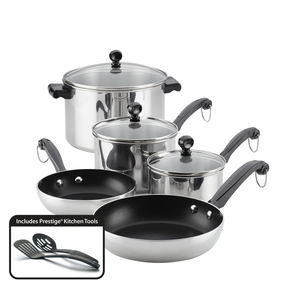 Classic 10pc Nonstick Stainless Steel Cookware Set