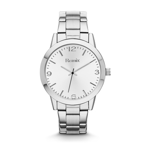 Mens Silver Dial Dress Watch