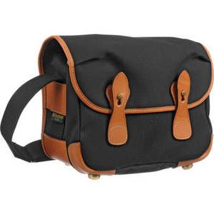 L2 Camera Bag (Black Canvas with Tan Leather Trim)