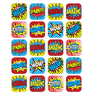 Teacher Created Resources Superhero Stickers, 12 Packs