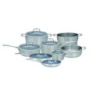 Spirit 3-Ply 12pc Stainless Steel Ceramic Nonstick Cookware