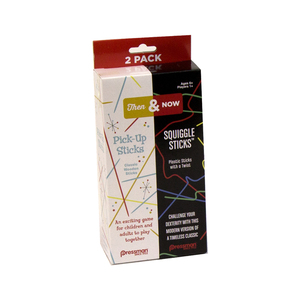 Pressman Toy Then and Now Pick-Up Sticks/Squiggle Sticks Games