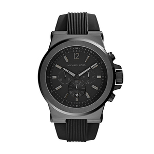Mens Dylan Black Strap Watch Black Dial