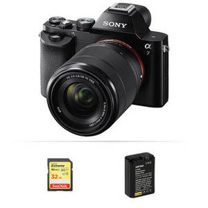 Alpha a7 Mirrorless Digital Camera with 28-70mm Lens and Battery Kit
