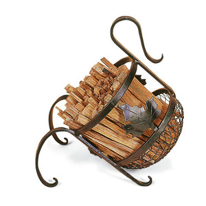 European Fatwood Fireplace Kindling Caddy