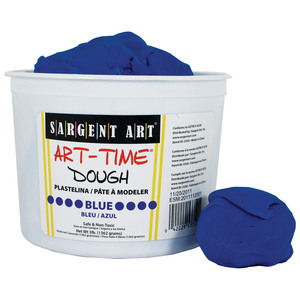 Sargent Art Art-Time Dough, Blue - 3 lbs per tub, 3 tubs total