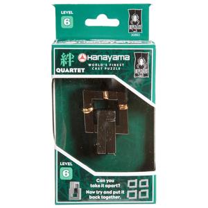 Bepuzzled Hanayama Level 6 Cast Puzzle - Quartet