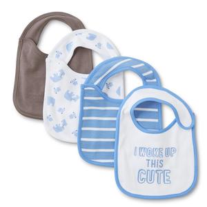 Little Wonders Infant Boys' 4-Pack Bibs - Bears