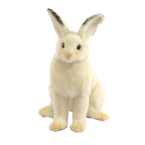 hansa White Bunny 6 Inch Plush