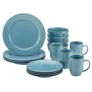 Cucina 16pc Dinnerware Set Blue