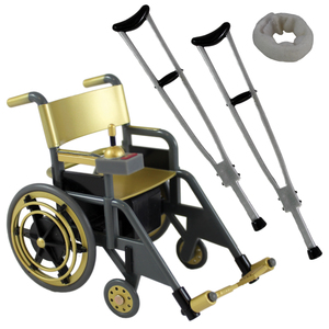 WWE Wheelchair Playset (Gold) - Ringside Exclusive Toy Wrestling Action Figure Accessories Pack