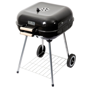 Gibson Home Catari 18" BBQ Grill - Black - Wood Handle - Carbon Steel