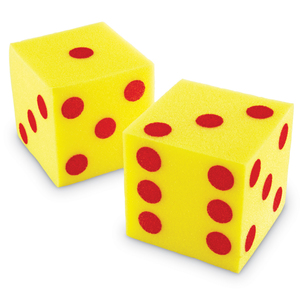 Learning Resources Giant Soft Dot Cubes Set - 2 per pack, 3 packs total