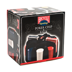 US Playing Card Co Bicycle Revolving Poker Chip Rack with Chips and Cards