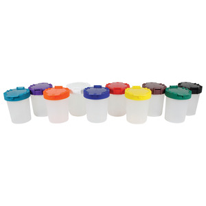 Sargent Art No-Spill Cup 10 Assorted Colors per Pack, 2 Packs